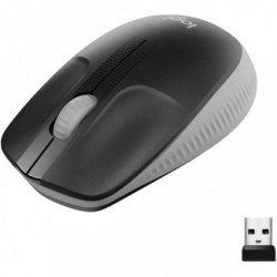 Ratón inalámbrico logitech m190/ hasta 1000 dpi/ gris medio