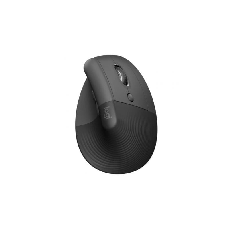 Ratón ergonómico inalámbrico por bluetooth/ 2.4ghz logitech lift vertical ergonomic mouse/ hasta 4000 dpi/ grafito