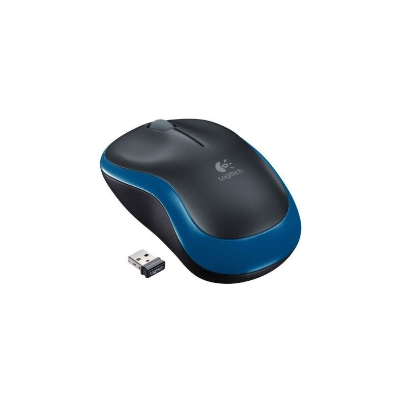 Ratón inalámbrico logitech m185/ hasta 1000 dpi/ azul