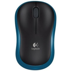 Ratón inalámbrico logitech m185/ hasta 1000 dpi/ azul