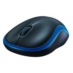 Ratón inalámbrico logitech m185/ hasta 1000 dpi/ azul