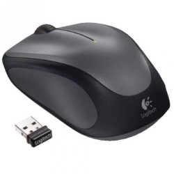 Ratón inalámbrico logitech m235/ hasta 1000 dpi/ gris