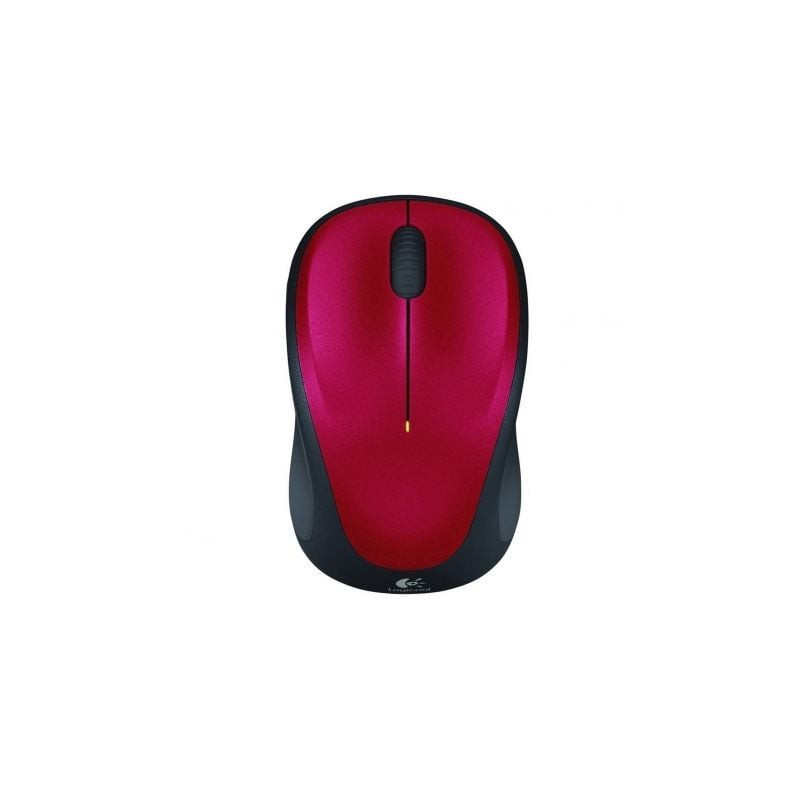 Ratón inalámbrico logitech m235/ hasta 1000 dpi/ rojo