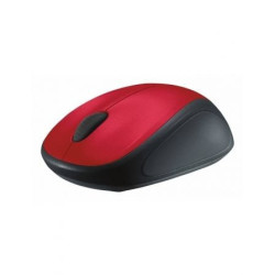 Ratón inalámbrico logitech m235/ hasta 1000 dpi/ rojo