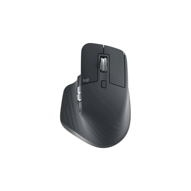 Ratón ergonómico inalámbrico por bluetooth logitech mx master 3s/ batería recargable/ hasta 8000 dpi/ grafito