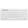 Teclado compacto inalámbrico por bluetooth logitech k380/ blanco