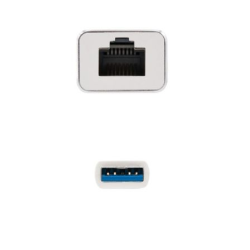 Adaptador usb 3.0 - rj45 nanocable 10.03.0401/ 1000mbps