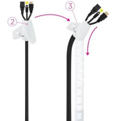 Organizador de cables en espiral nanocable 10.36.0003-w/ 3m