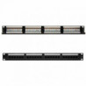 Patch panel nanocable 10.21.3124/ 24 puertos/ cat.6/ altura 1u