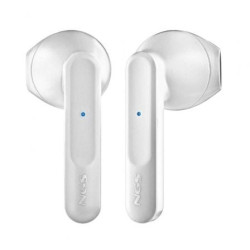 Auriculares bluetooth ngs ártica move con estuche de carga/ autonomía 7h/ blancos