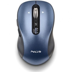 Ratón inalámbrico por bluetooth ngs infinity-rb/ batería recargable/ hasta 3200 dpi/ azul