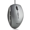 Ratón ergonómico ngs moth gray/ hasta 1600 dpi/ gris