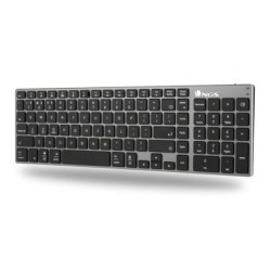 Teclado inalámbrico por bluetooth ngs fortune-bt/ gris