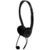 Auriculares nox voice one/ con micrófono/ jack 3.5/ negros