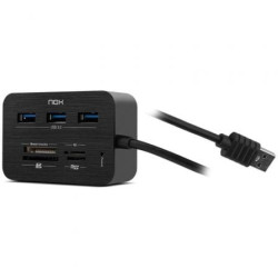 Hub usb 3.0 nox reader one/ 3xusb/ 1x lector de tarjetas