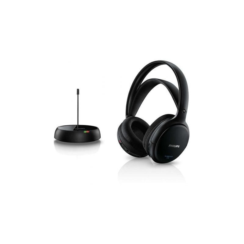 Auriculares inalámbricos philips shc5200/ radiofrecuencia/ negros