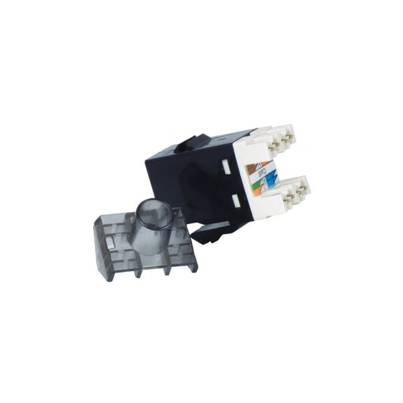 Conector rj45 phasak sd 3018 cat.6 utp/ negro