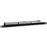 Patch panel phasak pu 4811/ 24 puertos/ cat.6a/ altura 0.5u