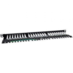 Patch panel phasak pu 4811/ 24 puertos/ cat.6a/ altura 0.5u