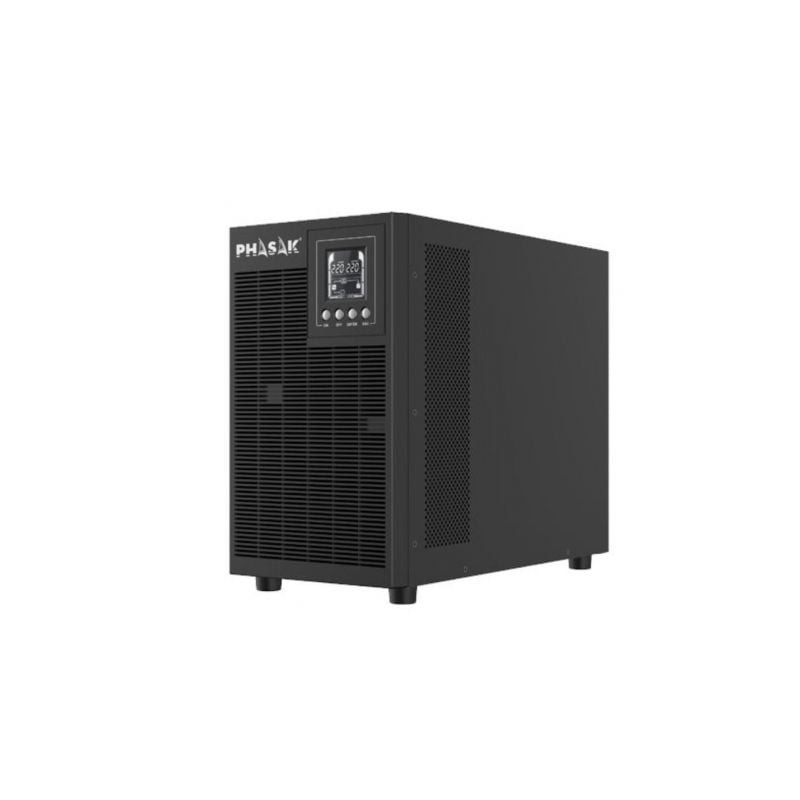 Sai online phasak 3000 va online lcd/ 3000va-2700w/ 4 salidas/ formato torre