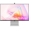 Smart monitor samsung viewfinity s9 s27c902pau 27'/ 5k/ smart tv/ webcam/ multimedia/ regulable en altura/ plata