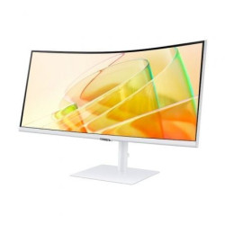 Monitor profesional ultraparonámico curvo samsung viewfinity s6 s34c650tau 34'/ uwqhd/ multimedia/ regulable en altura/ blanco