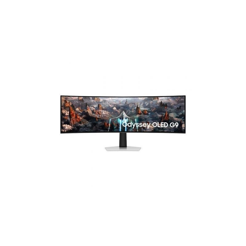 Monitor gaming ultrapanorámico curvo samsung odyssey oled g9 s49cg934su 49'/ dual qhd/ 0.03ms/ 240hz/ oled/ multimedia/ plata