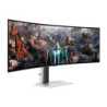 Monitor gaming ultrapanorámico curvo samsung odyssey oled g9 s49cg934su 49'/ dual qhd/ 0.03ms/ 240hz/ oled/ multimedia/ plata