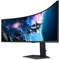 Monitor gaming ultrapanorámico curvo samsung odyssey g9 oled s49cg950eu 49'/ dual qhd/ 1ms/ 240hz/ va/ negro