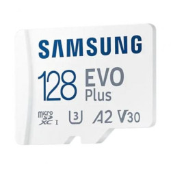 Tarjeta de memoria samsung evo plus 2023 128gb microsd xc con adaptador/ clase 10/ 160mbs