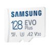 Tarjeta de memoria samsung evo plus 2023 128gb microsd xc con adaptador/ clase 10/ 160mbs