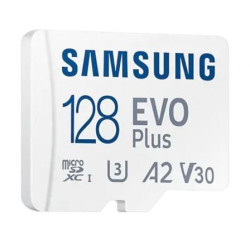 Tarjeta de memoria samsung evo plus 2023 128gb microsd xc con adaptador/ clase 10/ 160mbs