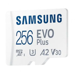 Tarjeta de memoria samsung evo plus 2023 256gb microsd xc con adaptador/ clase 10/ 160mbs