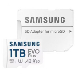 Tarjeta de memoria samsung evo plus 2024 1tb microsd xc con adaptador/ clase 10/ 160mbs