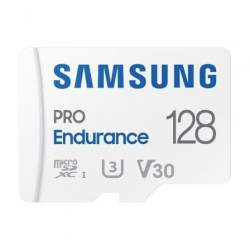 Tarjeta de memoria samsung pro endurance 128gb microsd xc con adaptador/ clase 10/ 100mbs