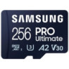 Tarjeta de memoria samsung pro ultimate 256gb microsd xc con adaptador/ clase 10/ 200mbs