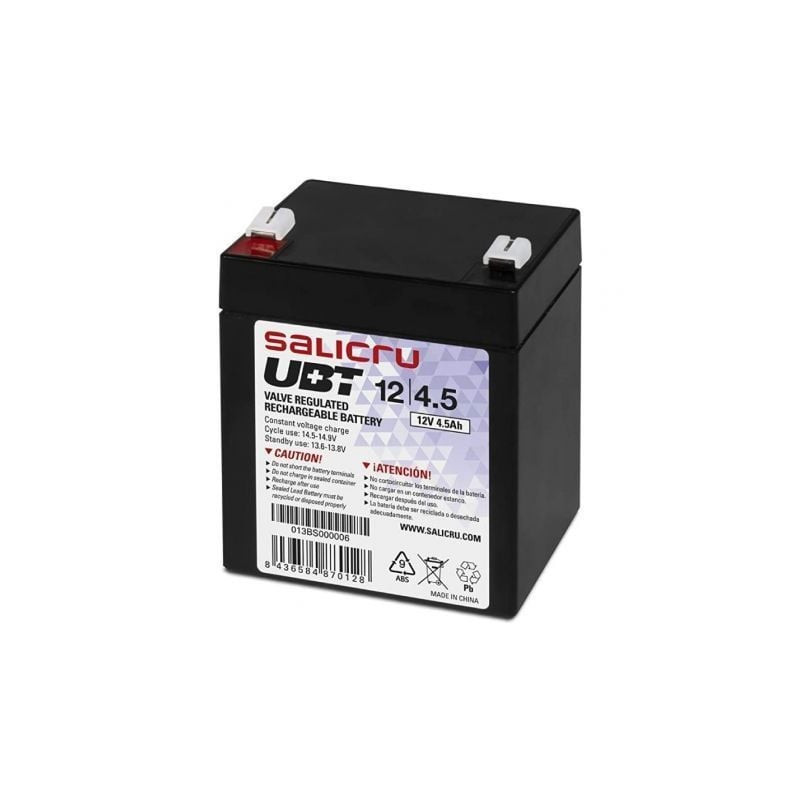 Batería salicru ubt 12/4,5 compatible con sai salicru según especificaciones