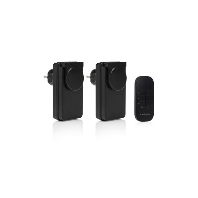 Set de interruptores para exterior smartwares sh4-99654/ negros