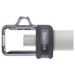 Pendrive 32gb sandisk dual m3.0 ultra usb 3.0/ microusb