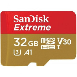 Tarjeta de memoria sandisk extreme 32gb microsd hc uhs-i con adaptador/ clase 10/ 100mbs