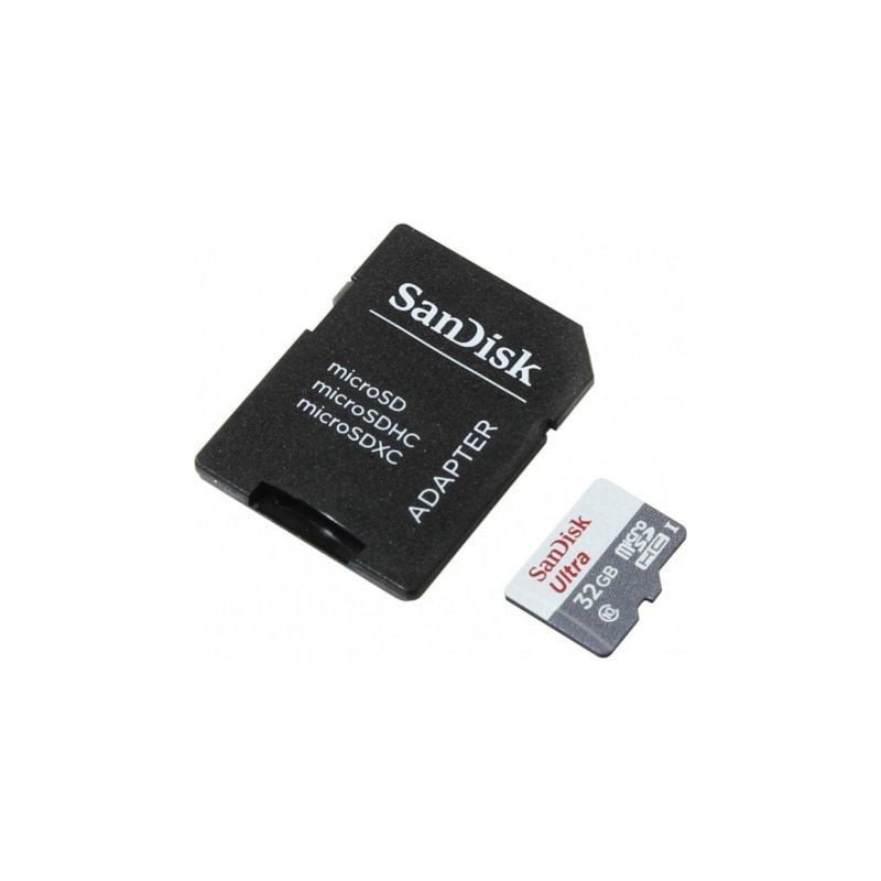 Tarjeta de memoria sandisk ultra 32gb microsd hc con adaptador/ clase 10/ 100mb/s