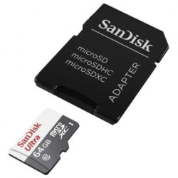 Tarjeta de memoria sandisk ultra 64gb microsd xc con adaptador/ clase 10/ 100mb/s