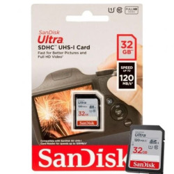 Tarjeta de memoria sandisk ultra 32gb sd hc uhs-i - sdxc/ clase 10/ 120mbs