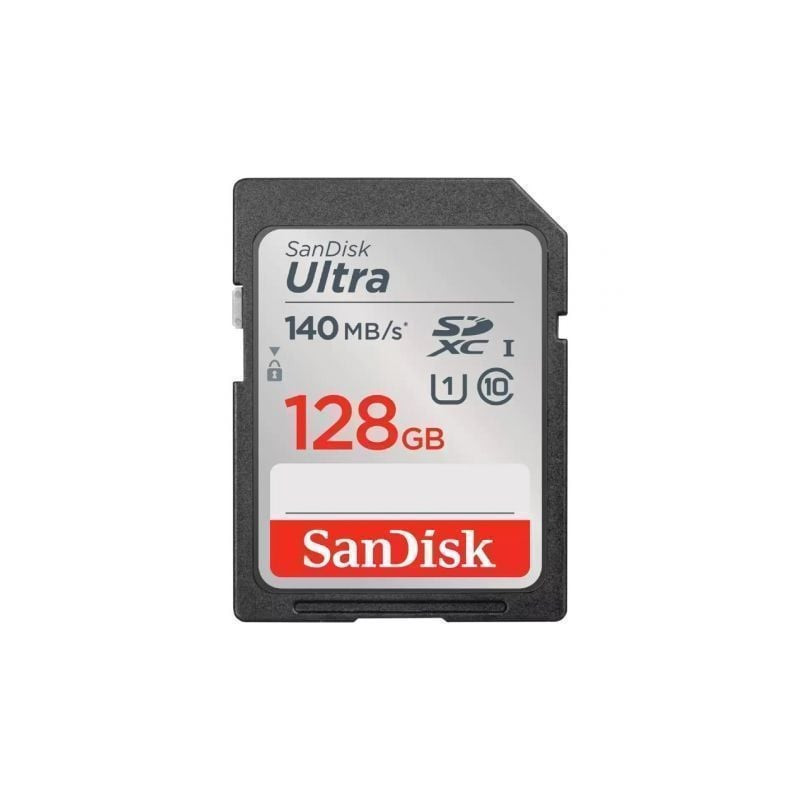 Tarjeta de memoria sandisk ultra 128gb sd hc uhs-i - sdxc/ clase 10/ 140mbs