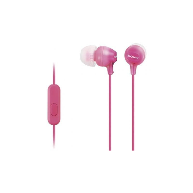 Auriculares intrauditivos sony mdr-ex15appi/ con micrófono/ jack 3.5/ rosas