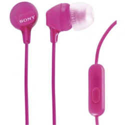 Auriculares intrauditivos sony mdr-ex15appi/ con micrófono/ jack 3.5/ rosas