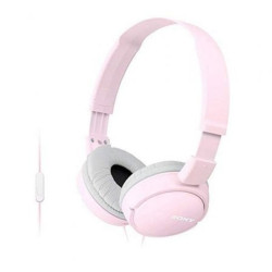 Auriculares sony mdr-zx110ap/ con micrófono/ jack 3.5/ rosas