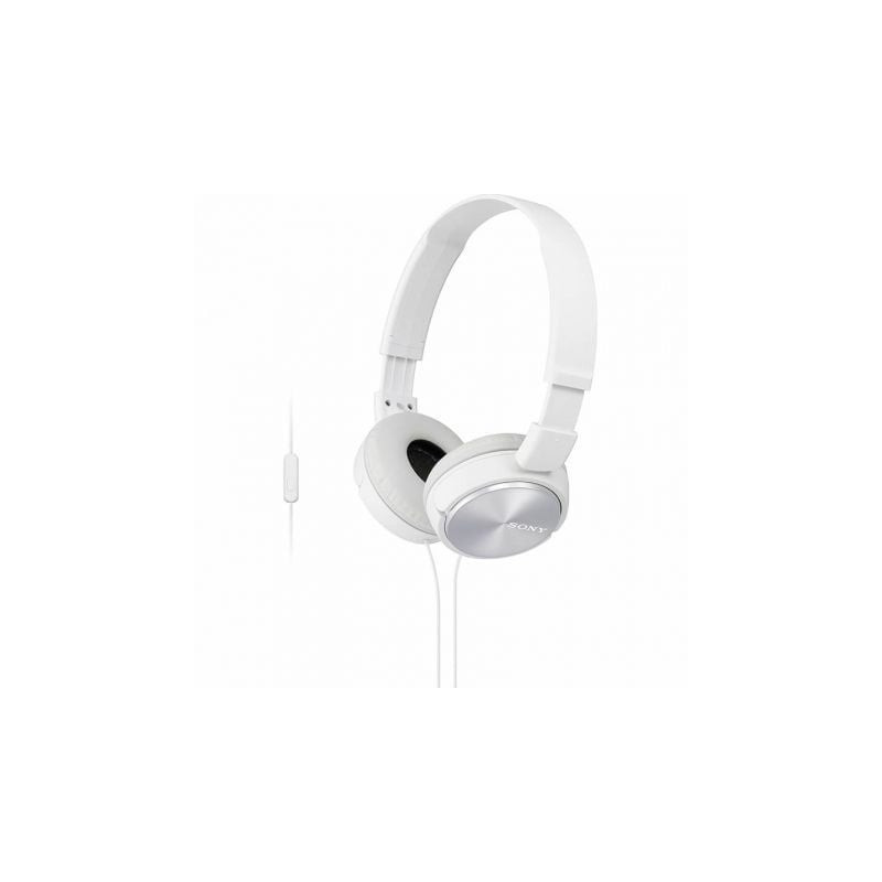 Auriculares sony mdrzx310apw/ con micrófono/ jack 3.5/ blancos