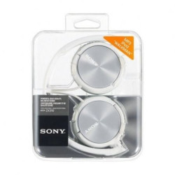 Auriculares sony mdrzx310apw/ con micrófono/ jack 3.5/ blancos