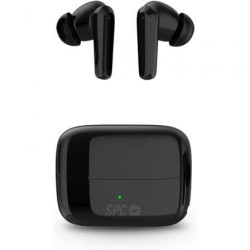 Auriculares bluetooth spc ether 2 pro con estuche de carga/ autonomía 6.5h/ negros